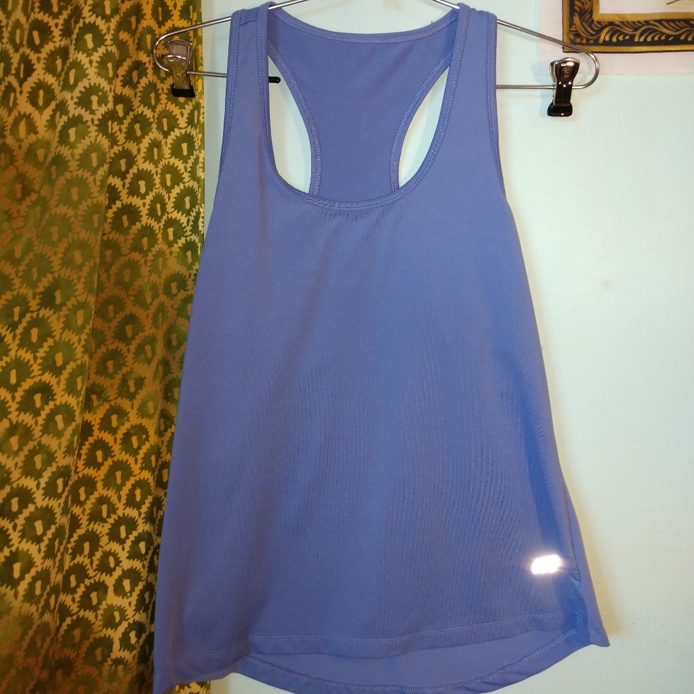 Periwinkle Racer Back Workout Tank - Picture 3 of 3